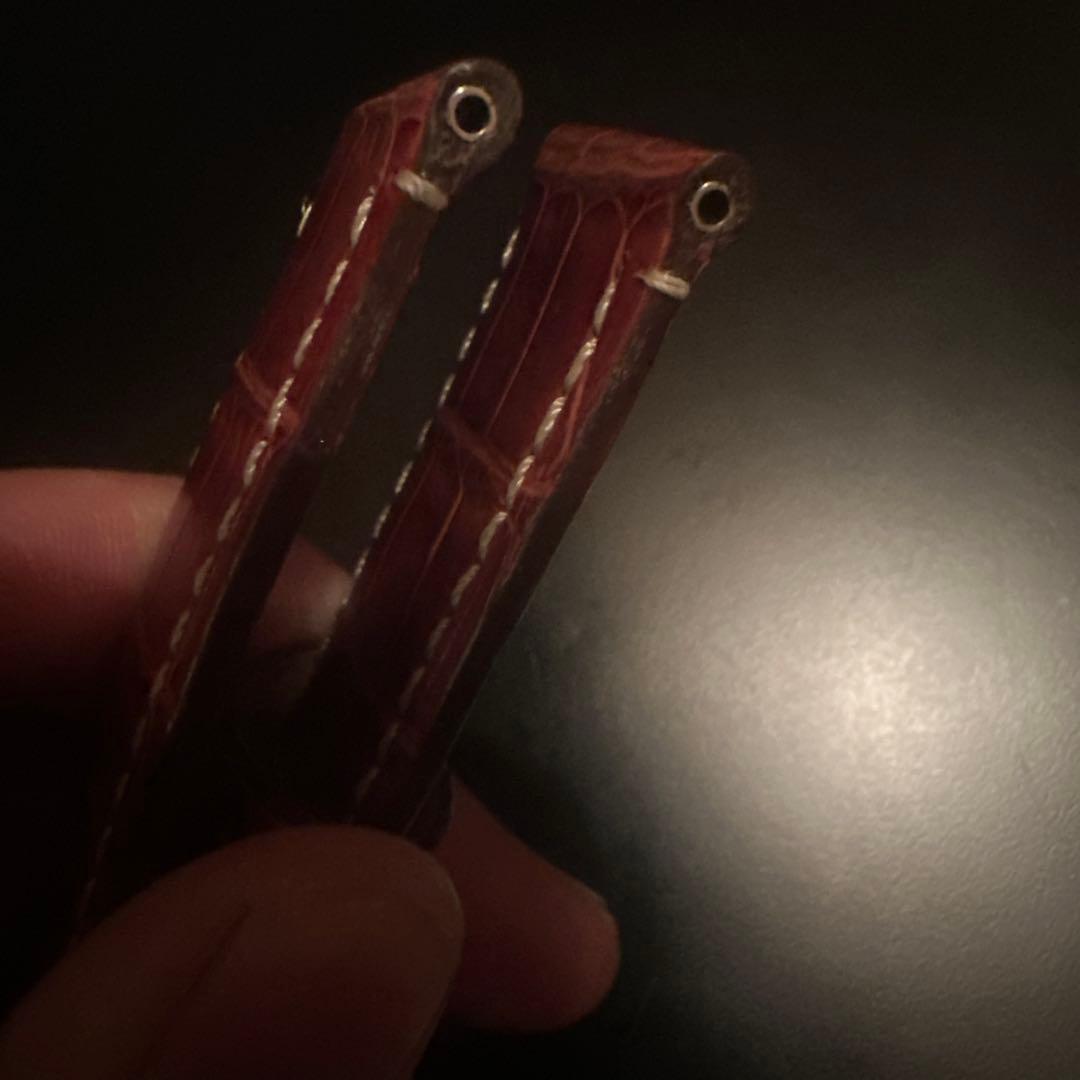 オフィチーネパネライ44mm用ブラウンレザーベルト