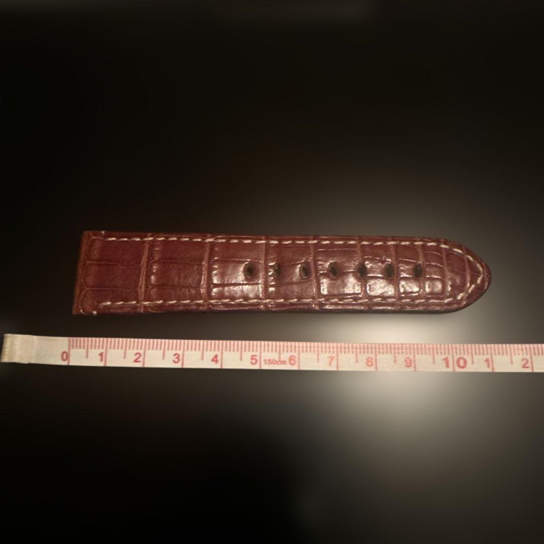 オフィチーネパネライ44mm用ブラウンレザーベルト