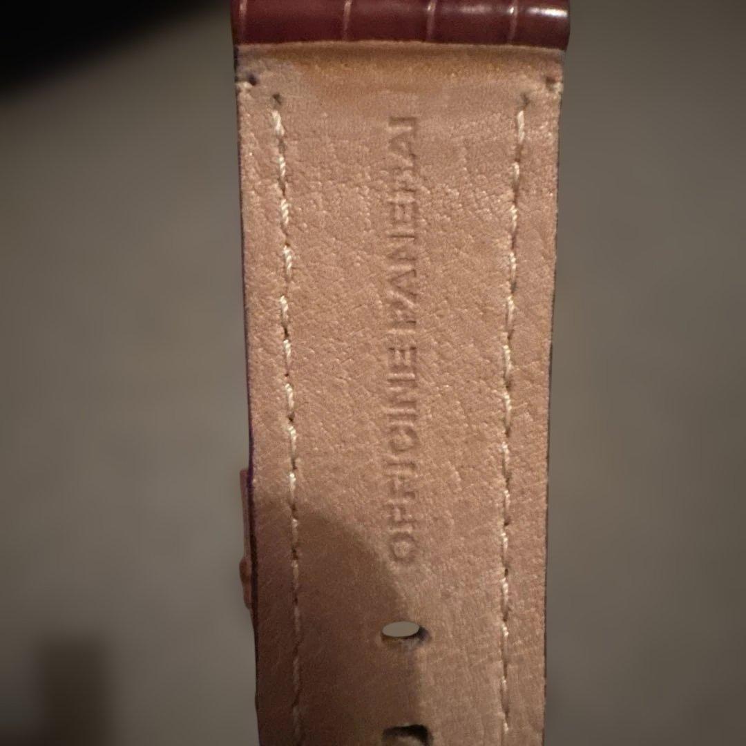 オフィチーネパネライ44mm用ブラウンレザーベルト