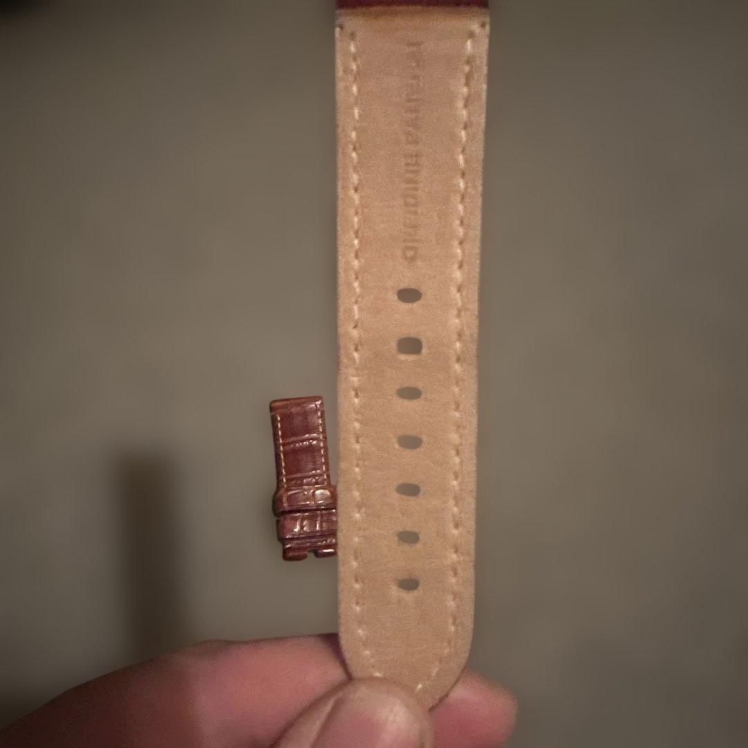 オフィチーネパネライ44mm用ブラウンレザーベルト