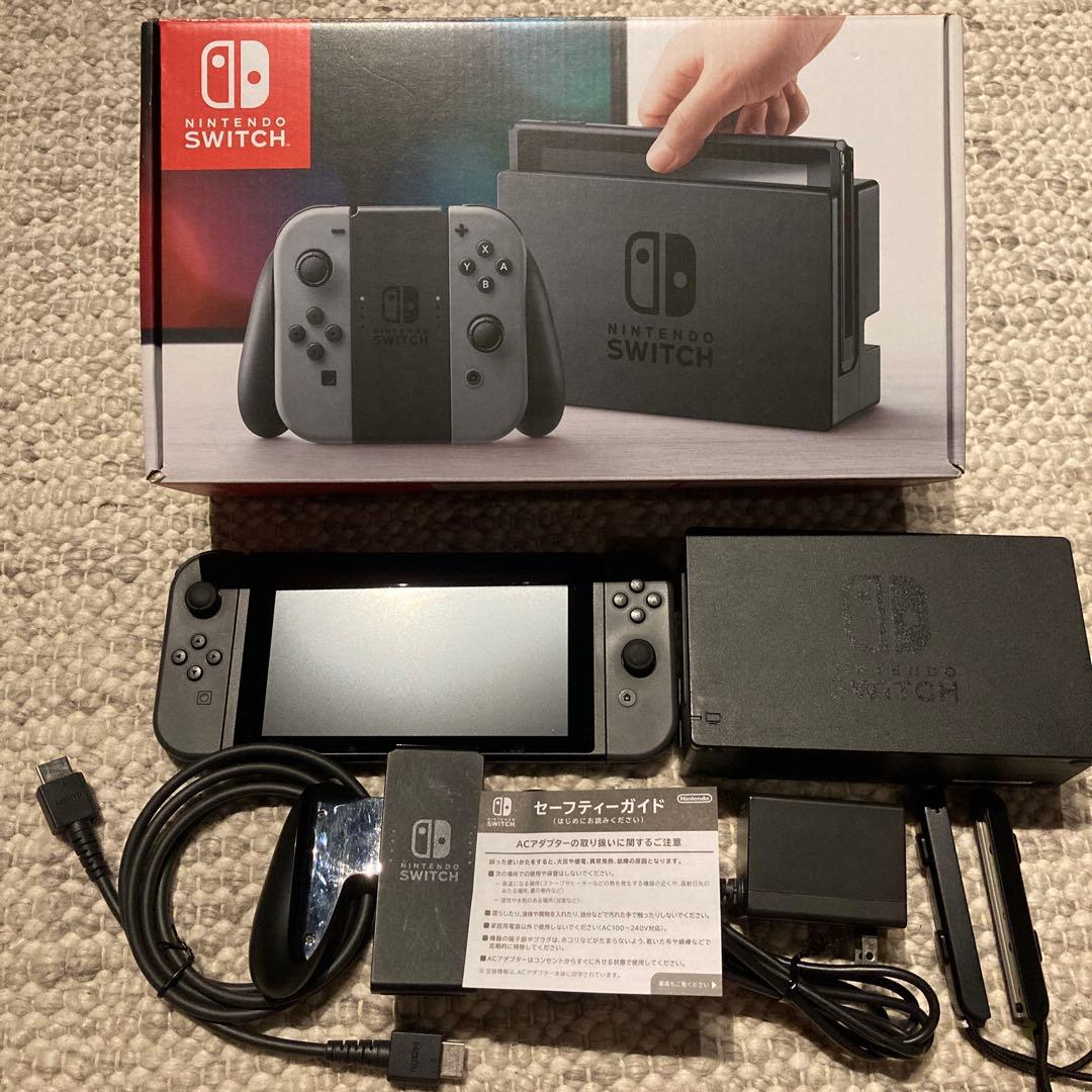 Nintendo Switch 本体　グレー　付属品全部付き