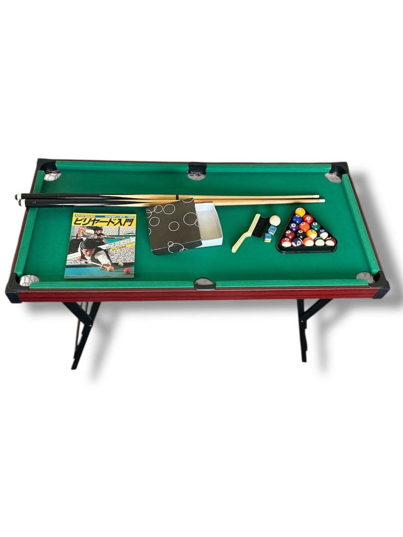 ビリヤード台 セット 組み立て式 入門本付き 家庭用 本格的