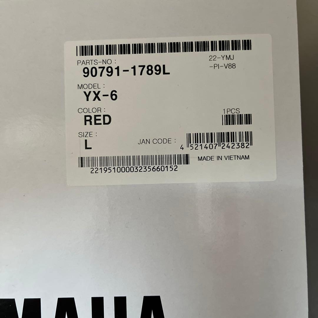 ひ*ん様 YAMAHA YX-6 フルフェイスヘルメット レッド L