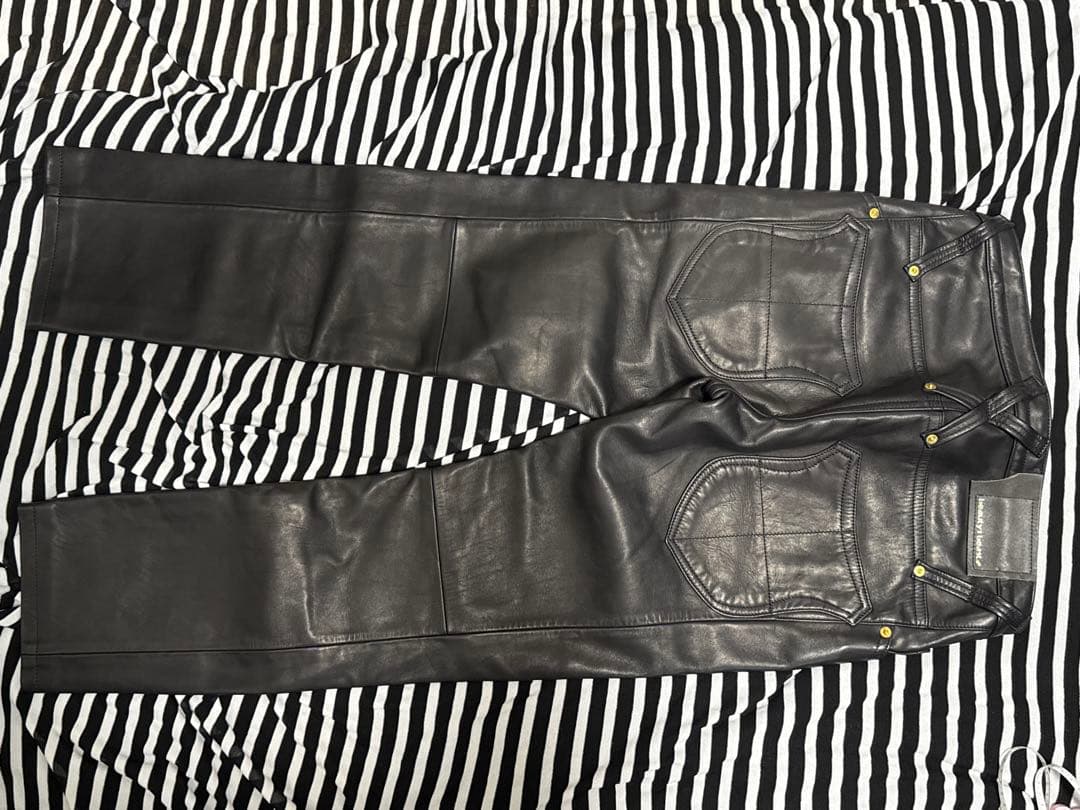 b:b ブラックレザー 馬革 サイズM