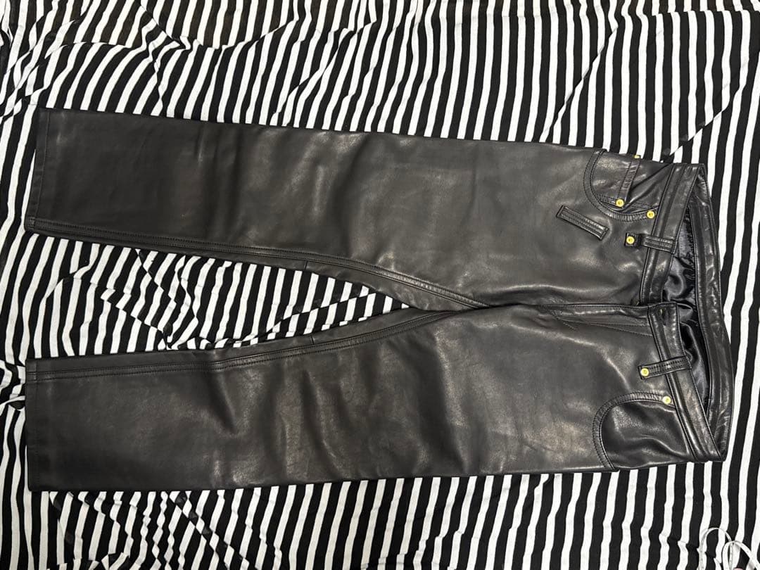 b:b ブラックレザー 馬革 サイズM