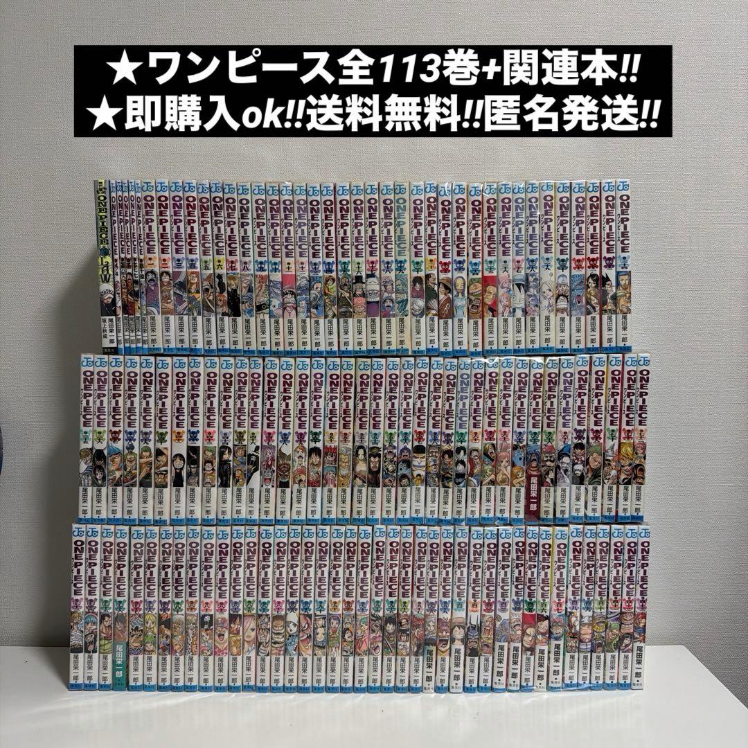 ワンピース　全113巻+関連本6冊　全巻セット