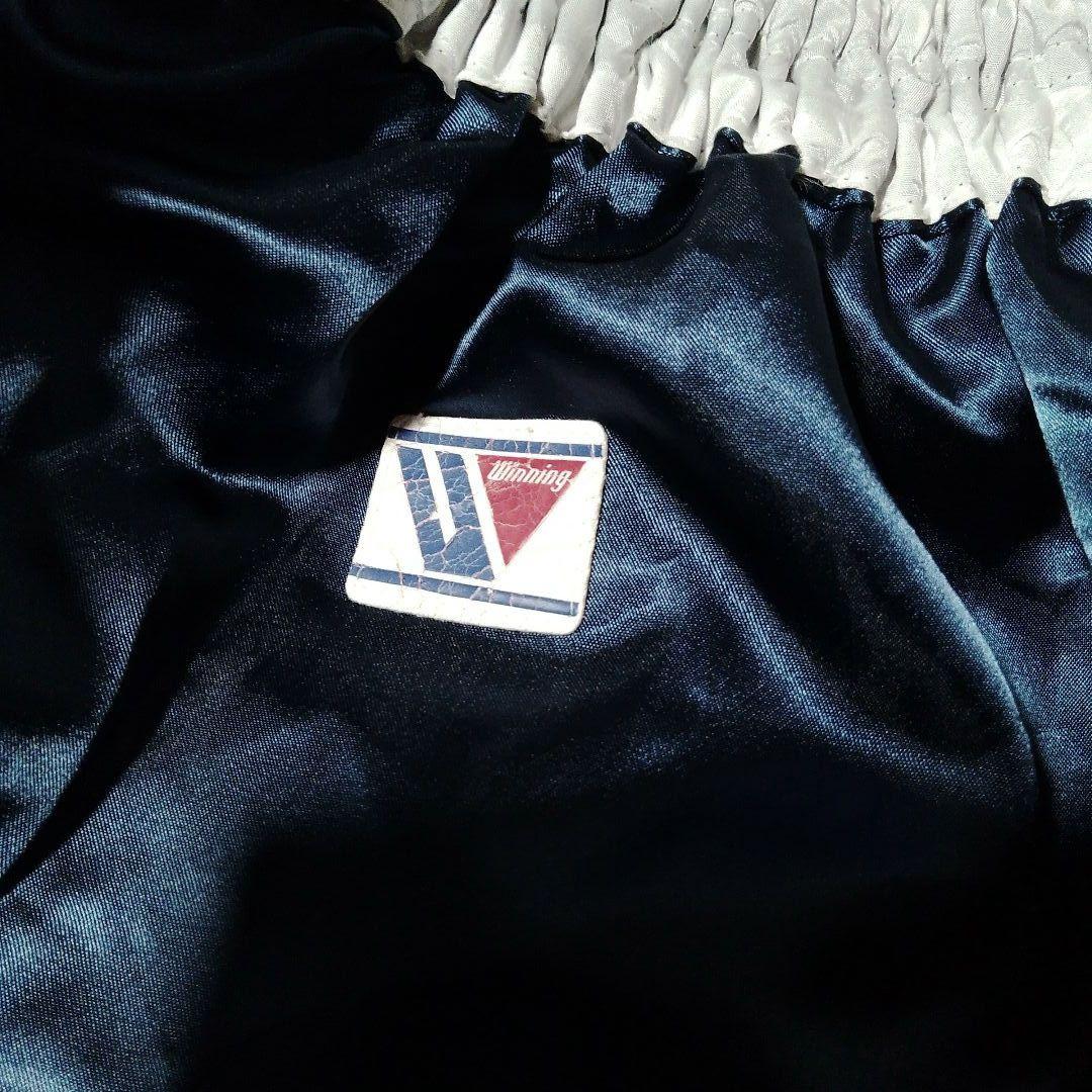 【ビンテージ品２】ウイニング ボクシングトランクス F6-L ネイビー×ホワイト