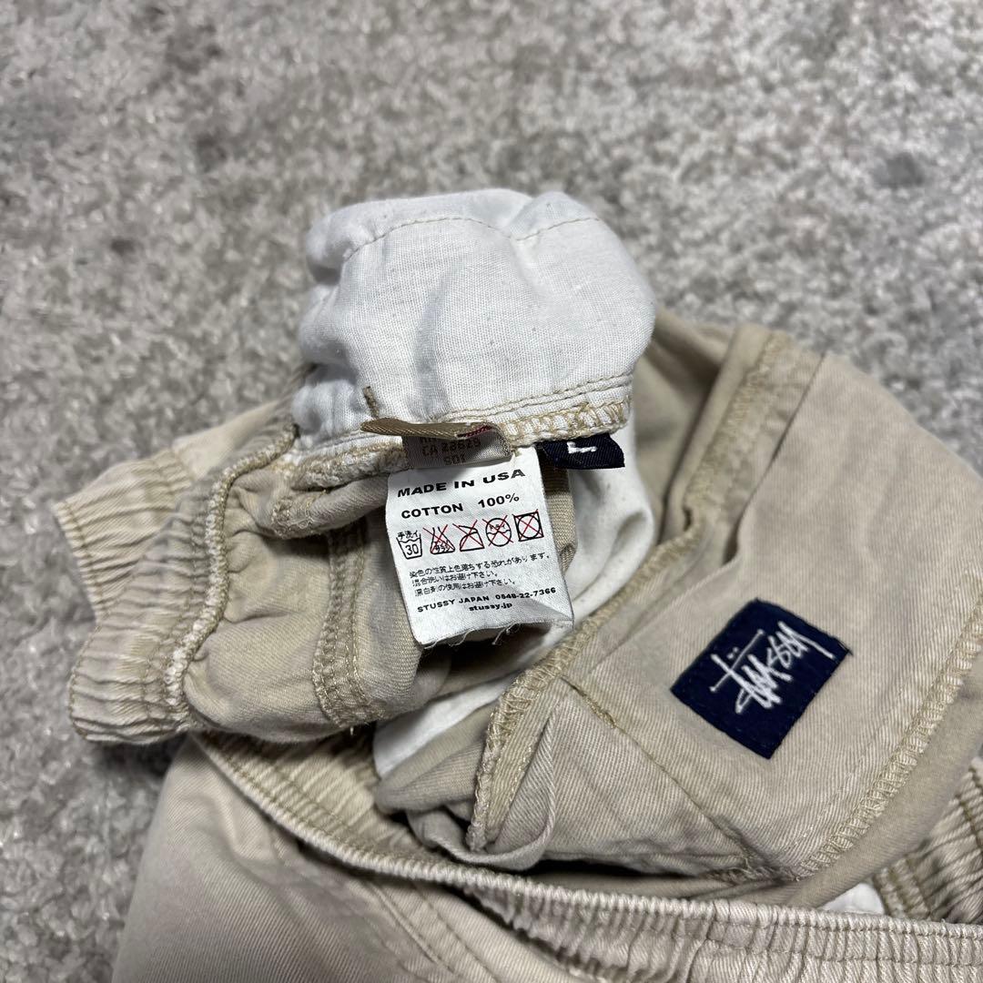 90年代　アメリカ製　stussy イージーショーツL