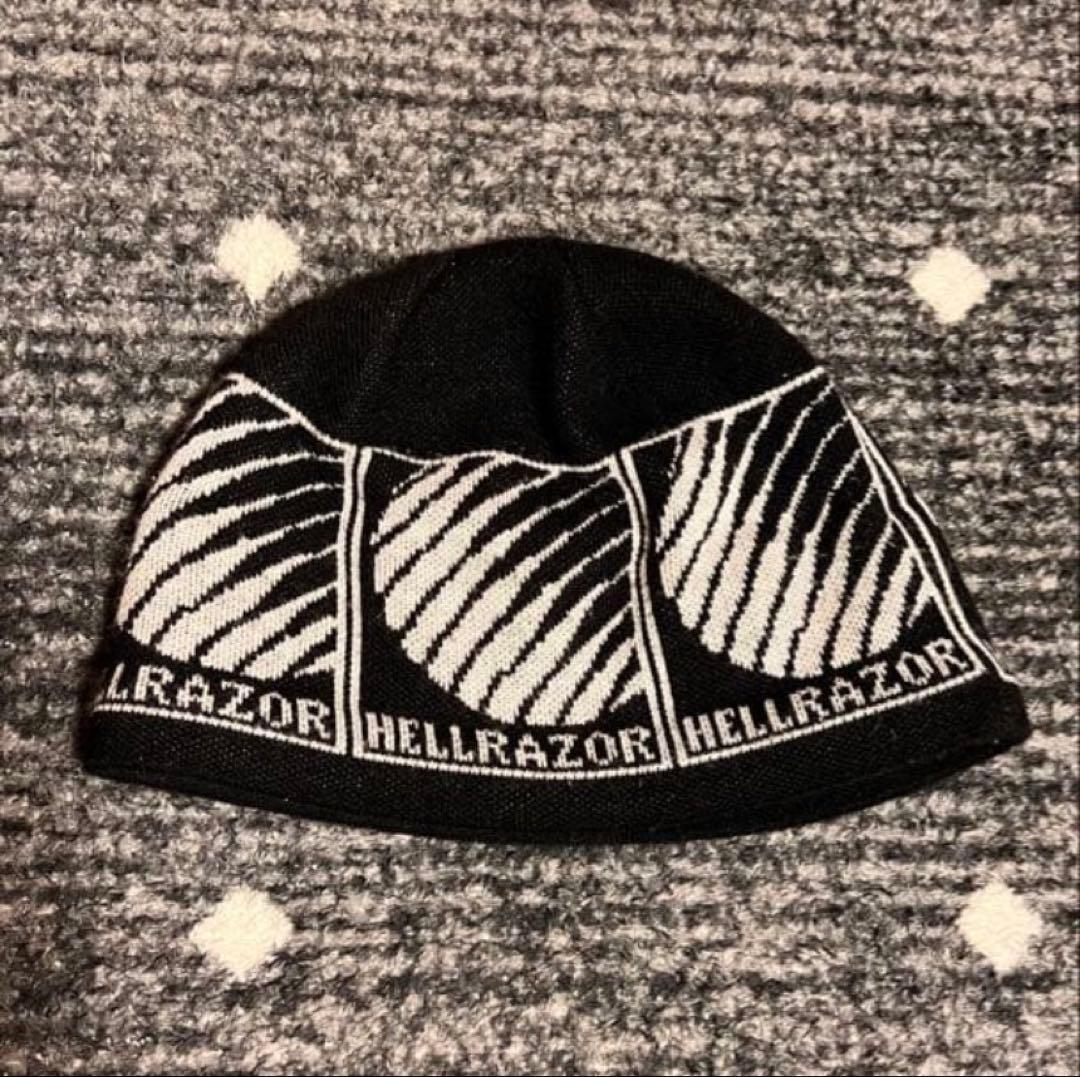 HELLRAZOR ニット帽 ビーニー 黒