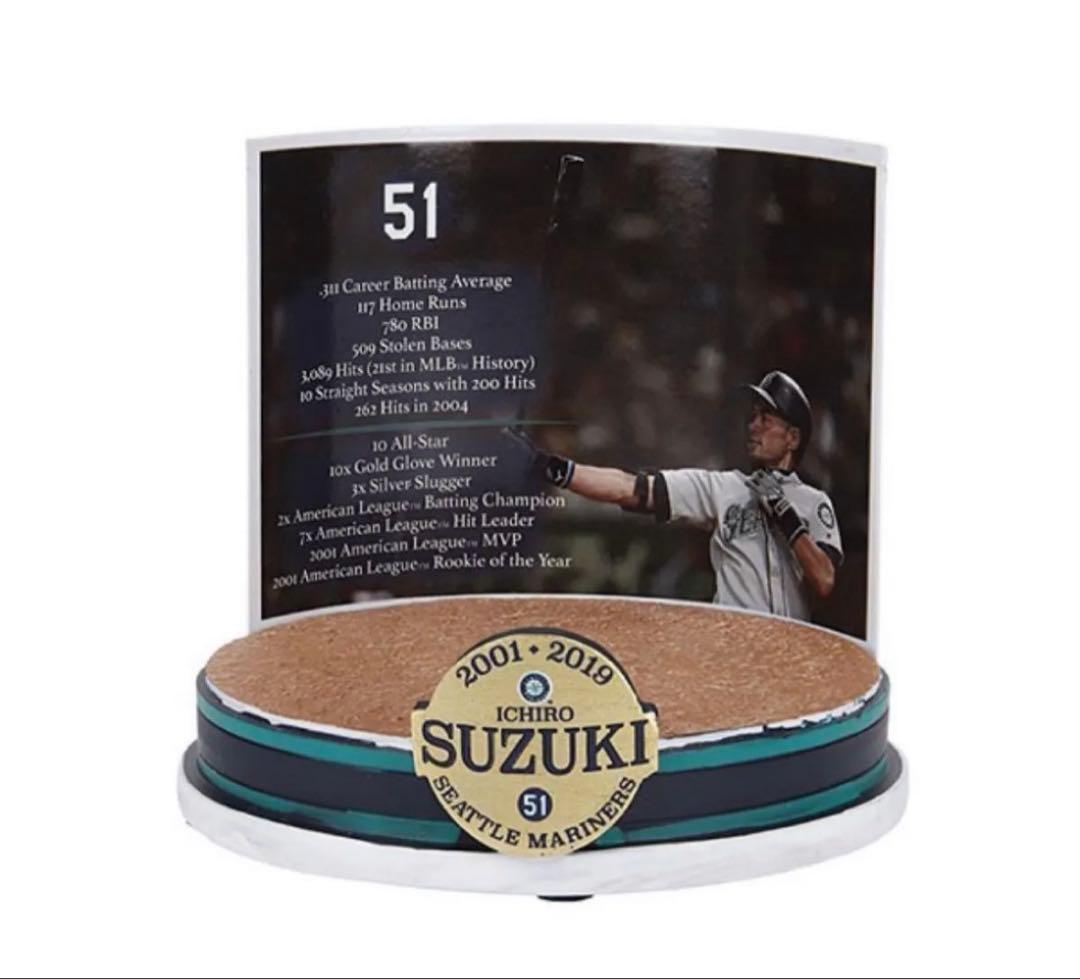 イチロー MLB公式 フィギュア ボブルヘッド 記念台座付　殿堂入り記念