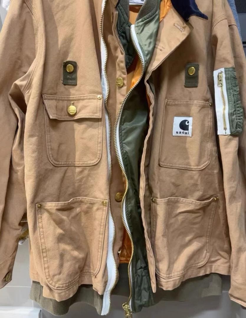 Carhartt WIP x sacai MA-1 Jacket ベージュ