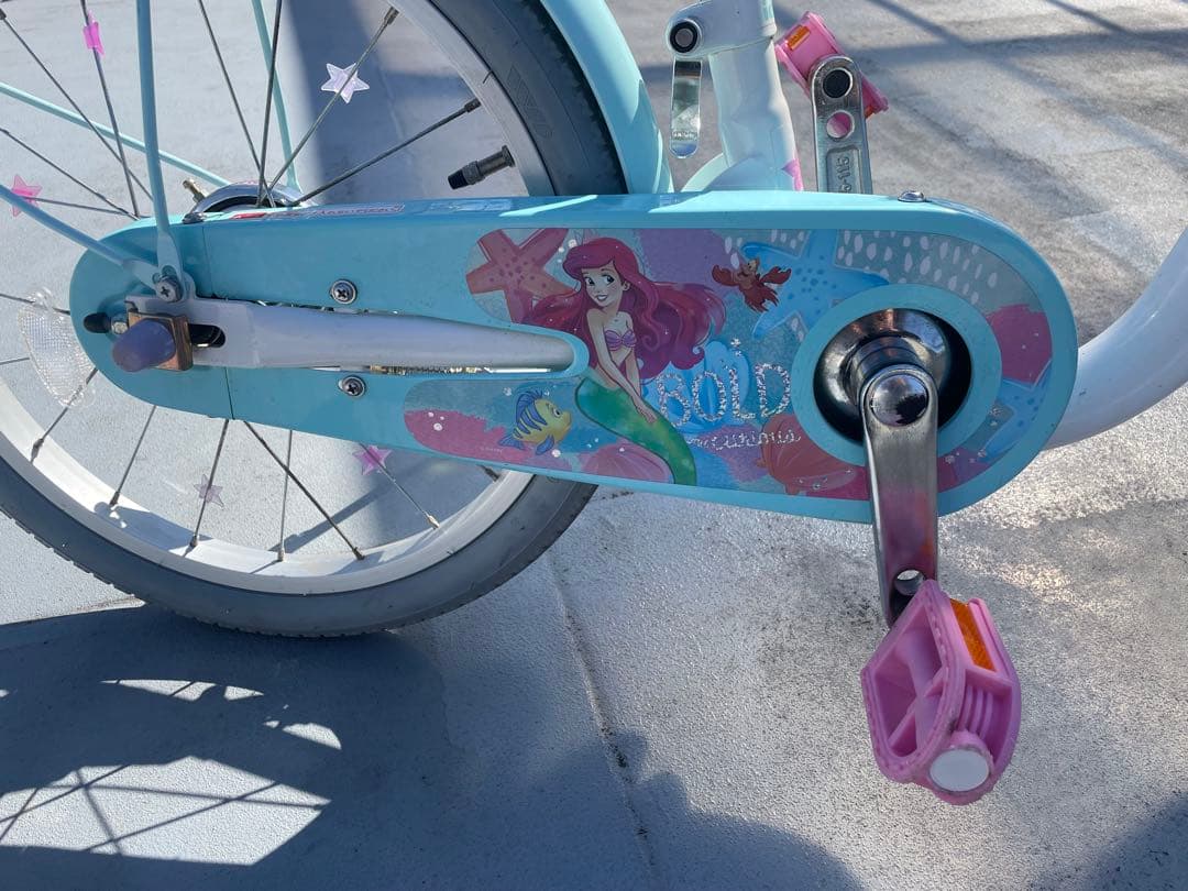 引き取り　アリエル　子供用自転車　18インチ　ディズニー　リトルマーメイド