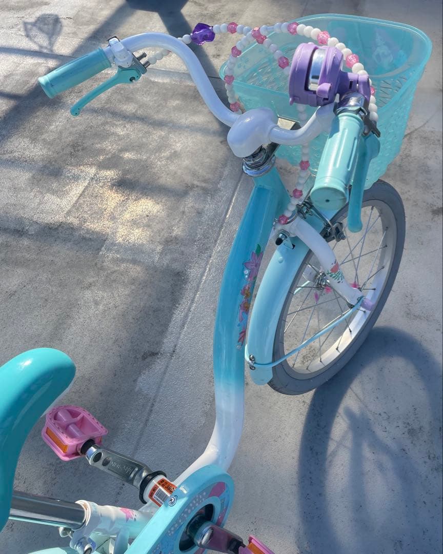 引き取り　アリエル　子供用自転車　18インチ　ディズニー　リトルマーメイド