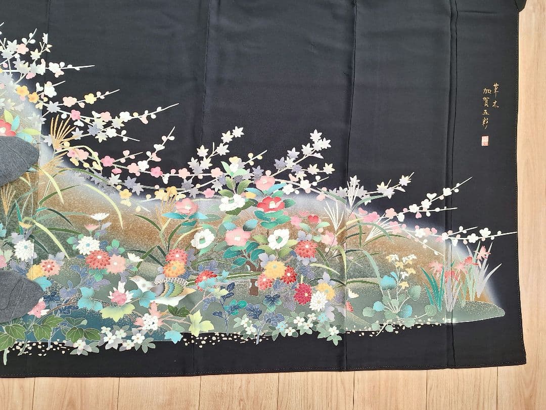 着物リメイクワンピース3684