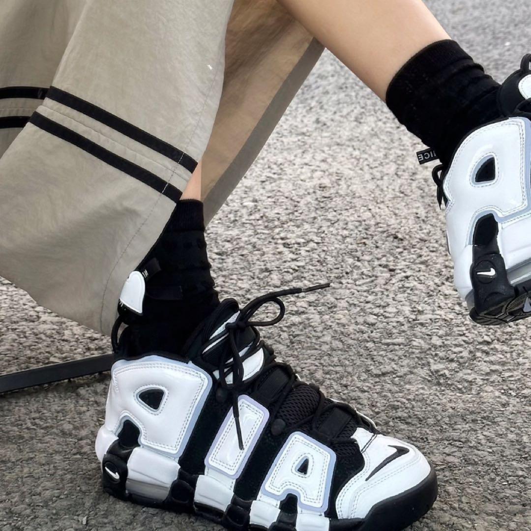 【新品24cm】NIKE｜エア モア アップテンポ GS｜ブラック/ホワイト