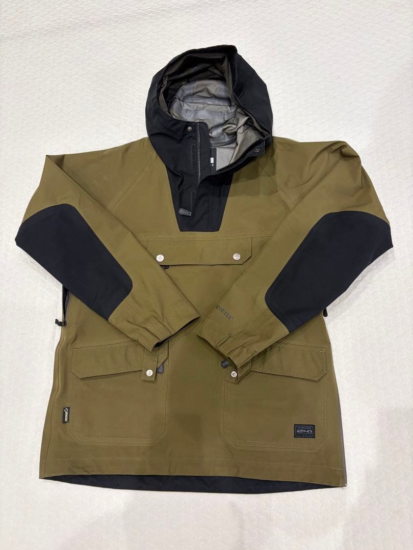 241 スノーボード ウェア　プルオーバー　GORE-TEX カーキXL