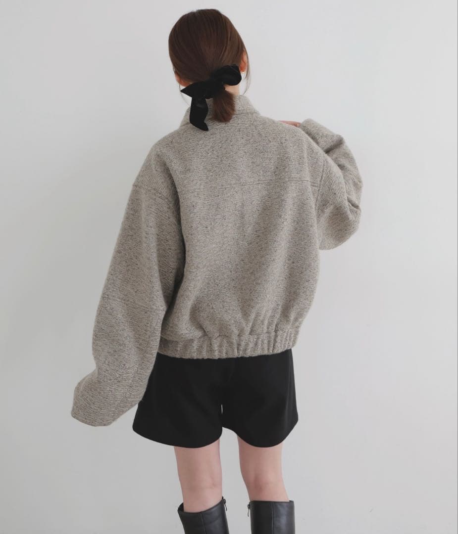 ＊12/26まで＊【ayu × LIAN】ステンカラーカールシャギーブルゾン