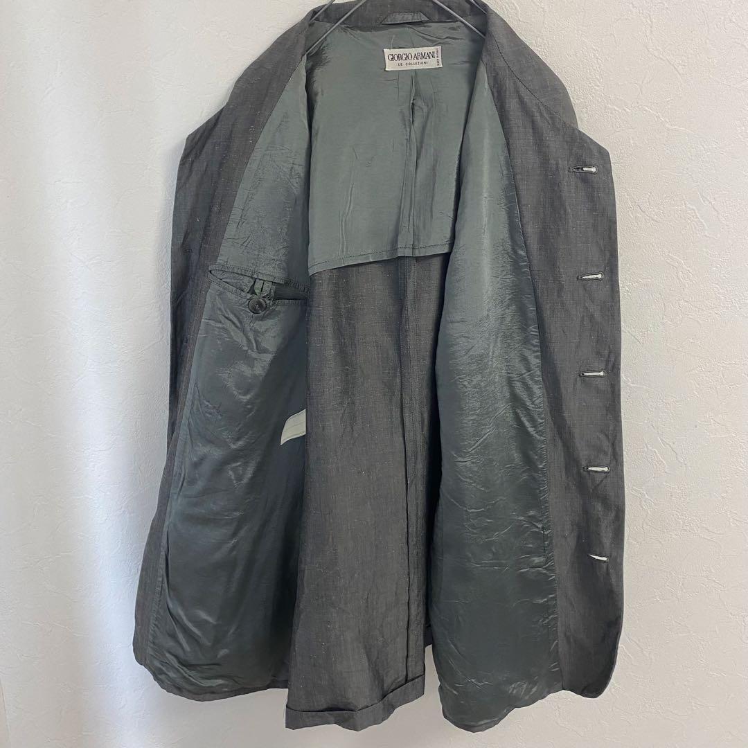 超希少　90s GIORGIO ARMANI マオカラージャケット　リネン