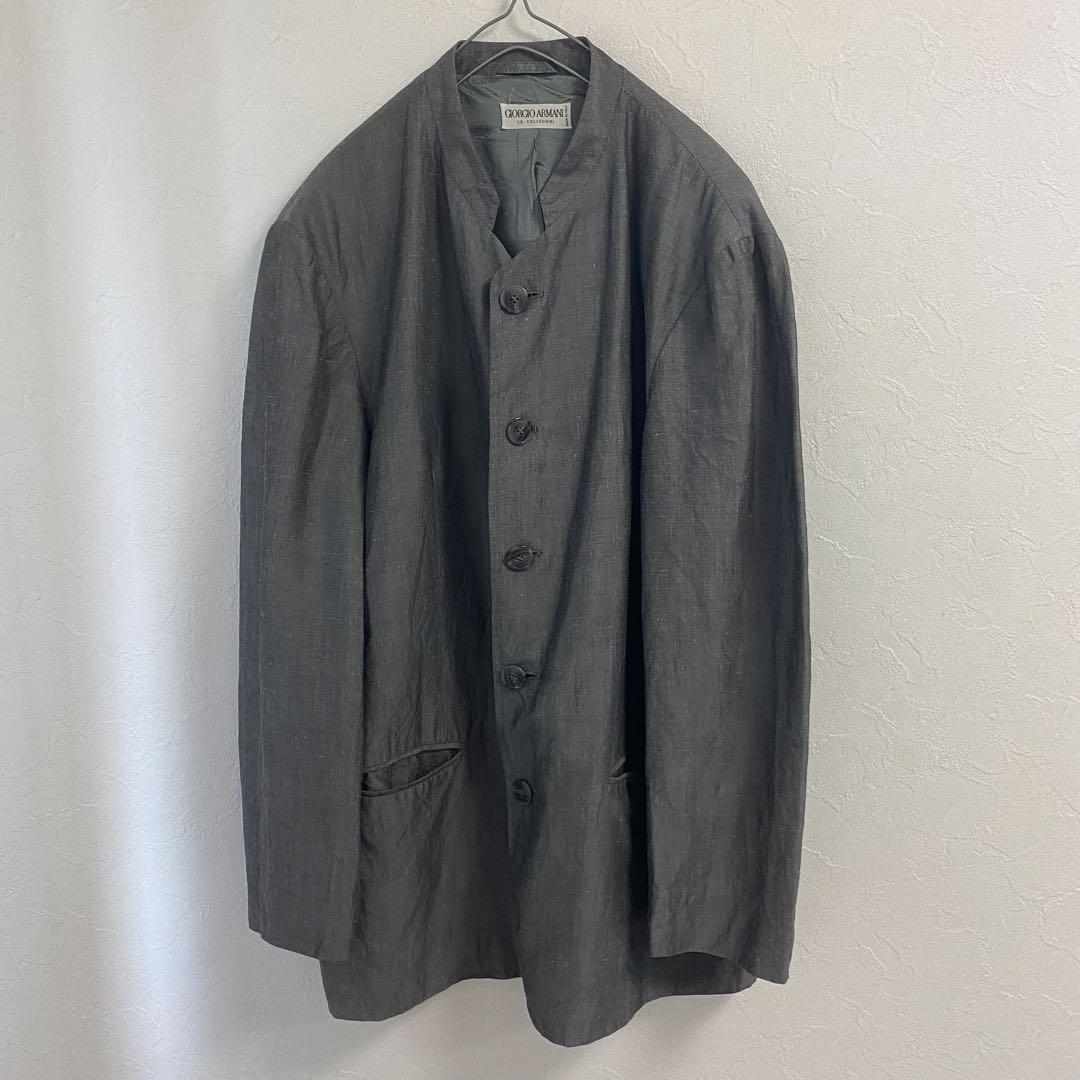 超希少　90s GIORGIO ARMANI マオカラージャケット　リネン