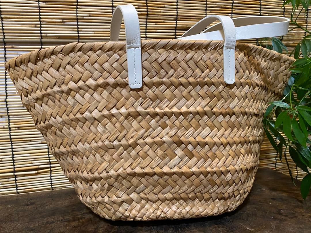 アニエスベー　agnis b.　カゴバッグ　ハンドバッグ ナチュラルかごバッグ