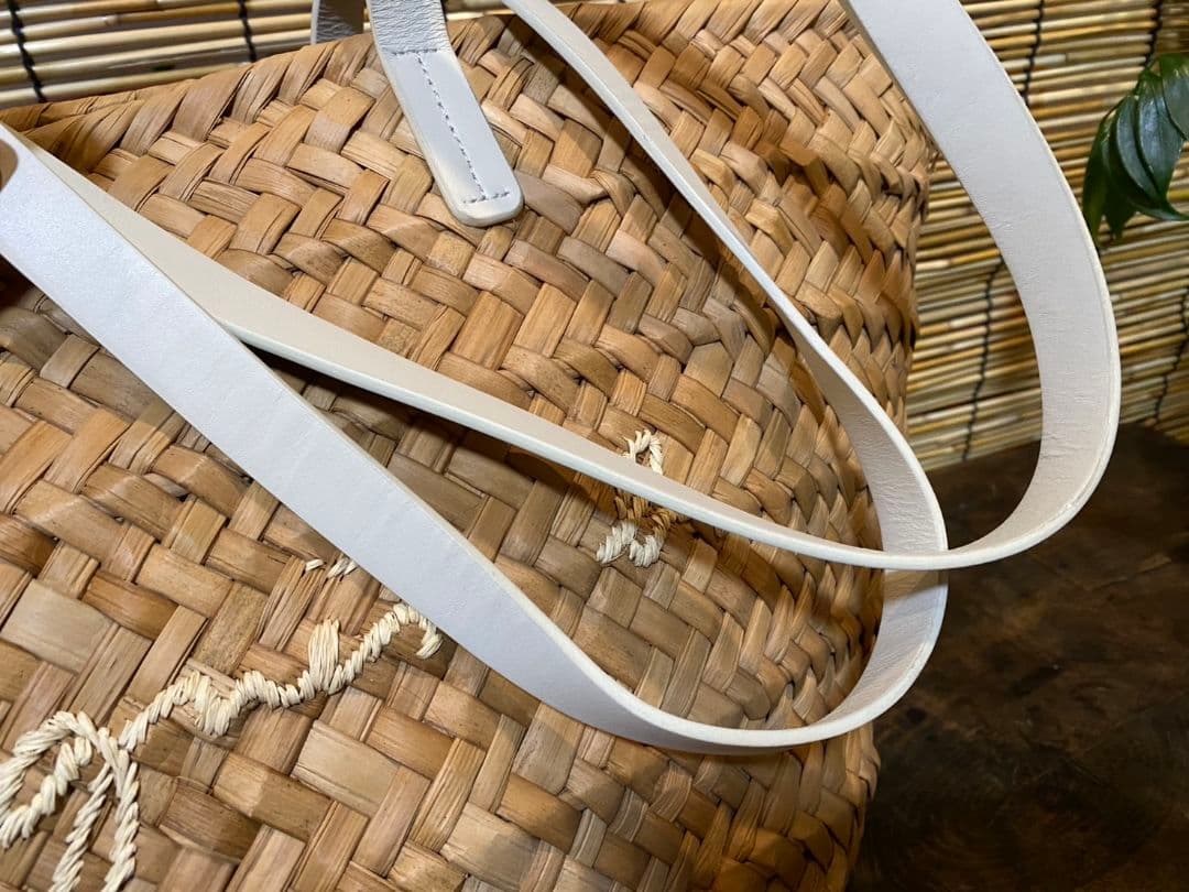 アニエスベー　agnis b.　カゴバッグ　ハンドバッグ ナチュラルかごバッグ