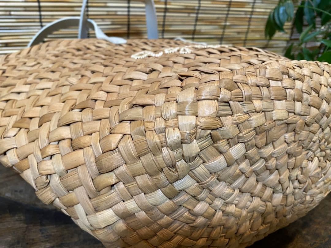 アニエスベー　agnis b.　カゴバッグ　ハンドバッグ ナチュラルかごバッグ