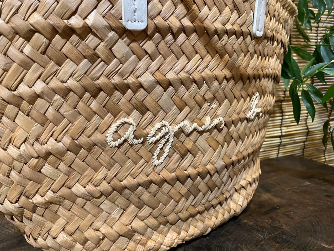 アニエスベー　agnis b.　カゴバッグ　ハンドバッグ ナチュラルかごバッグ