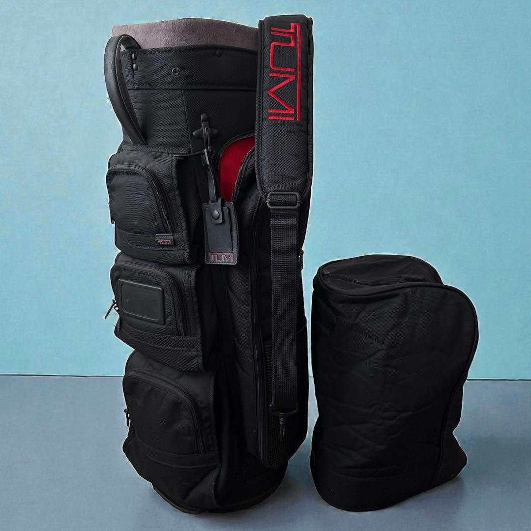 TUMI キャディバッグ ゴルフバッグ　黒　9.5型相当　トゥミ　ツミ　希少