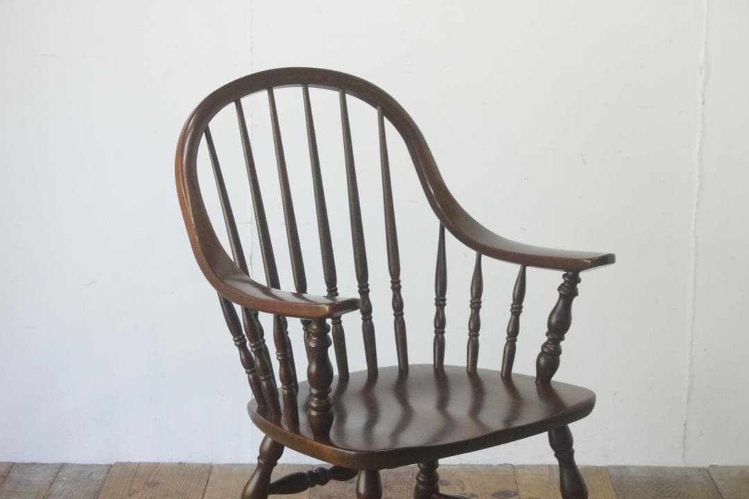 KASHIWA 柏木工 ウィンザーチェア ダイニング 椅子 アーム ビーチ材 A