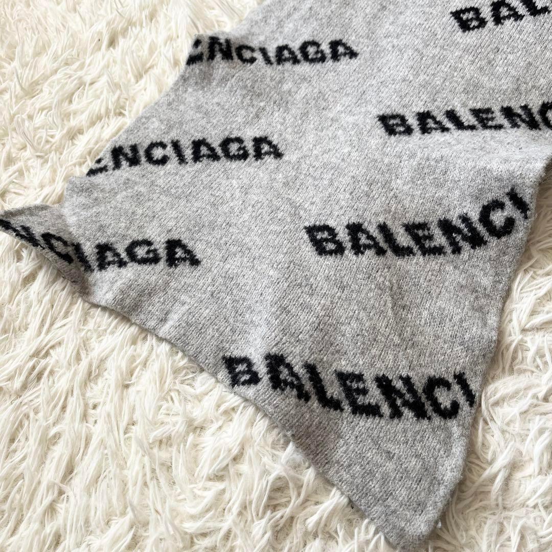 BALENCIAGA バレンシアガ　ロゴ マフラー ストール