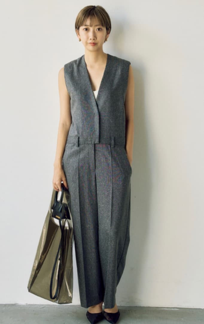 プラージュ　R’IAM Vネックオールインワン