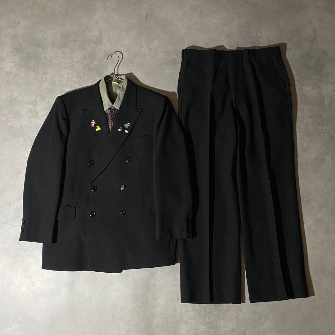 90s vintage レトロセットアップ スーツ ピンズ No.227成人式