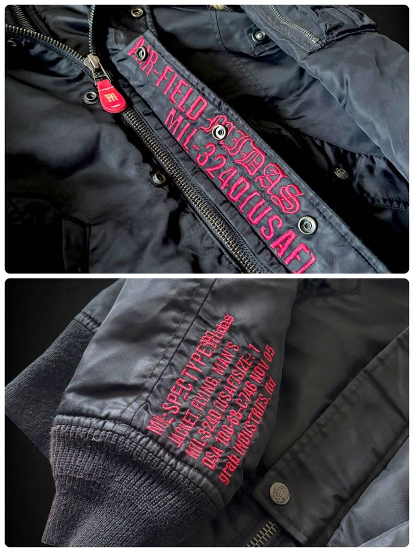 ジャケット・アウター y2k fairy grunge flight jacket MIDAS