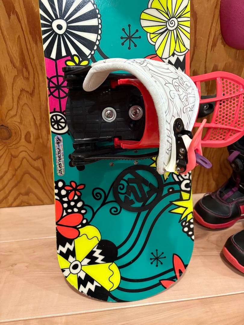 キッズRIDEスノーボード板100㎝　バインK2 ブーツ18.5㎝