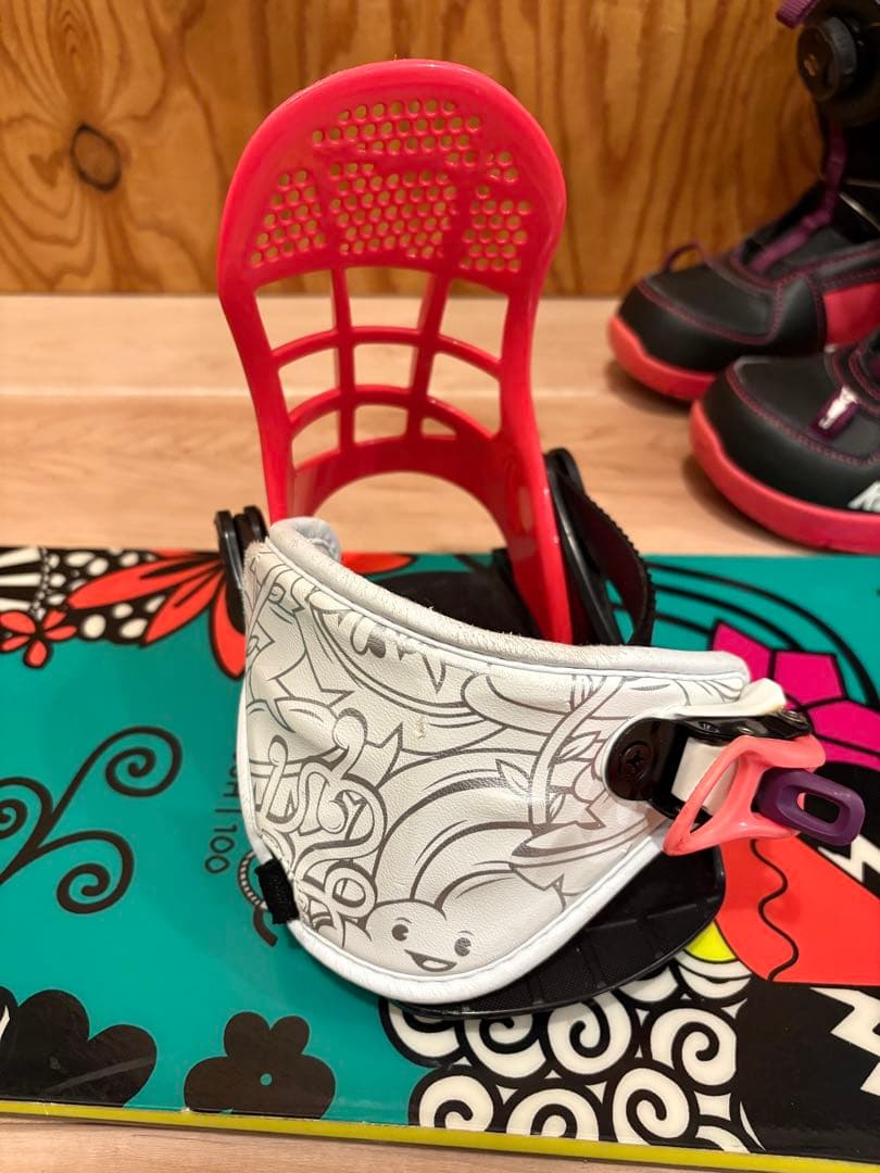 キッズRIDEスノーボード板100㎝　バインK2 ブーツ18.5㎝