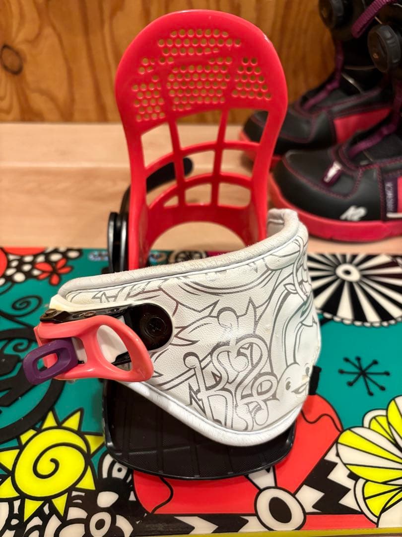 キッズRIDEスノーボード板100㎝　バインK2 ブーツ18.5㎝