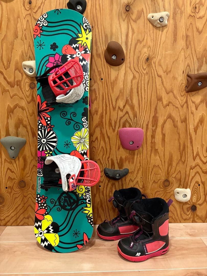 キッズRIDEスノーボード板100㎝　バインK2 ブーツ18.5㎝