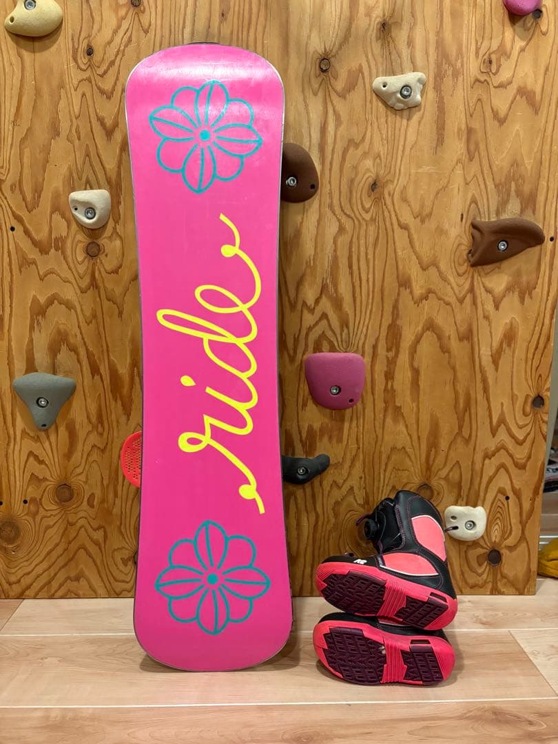 キッズRIDEスノーボード板100㎝　バインK2 ブーツ18.5㎝