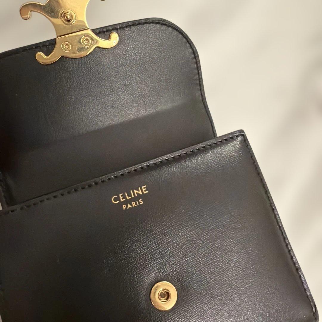 も*️様 CELINE スモールトリオンフ フラップウォレット