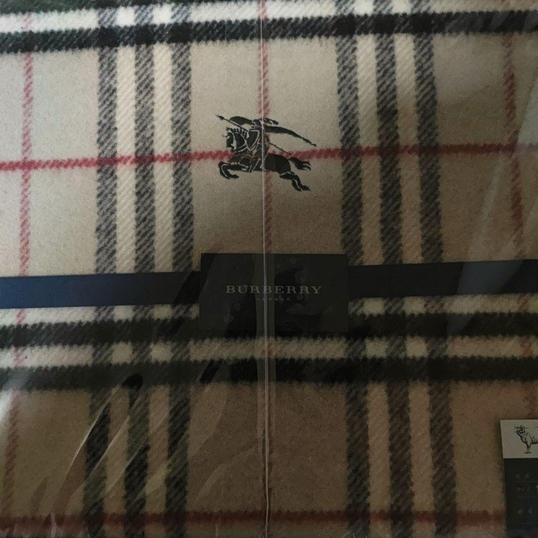 BURBERRY チェック柄　ウールブランケット　毛布　新品未使用