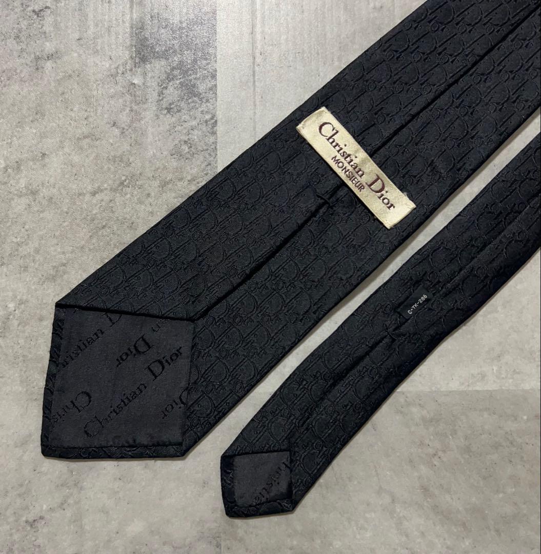 Christian Dior ネクタイ ハイブランド トロッター ブラック