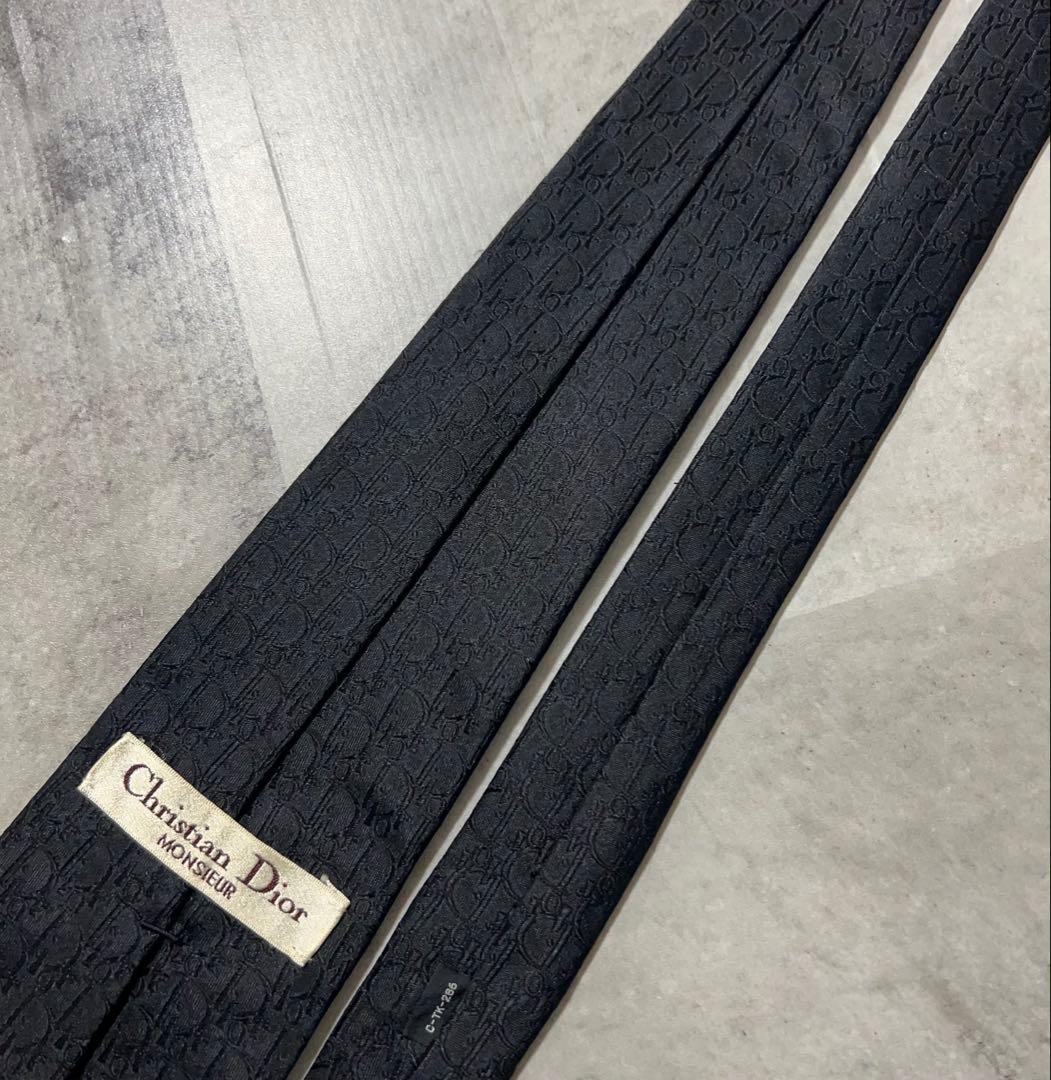 Christian Dior ネクタイ ハイブランド トロッター ブラック