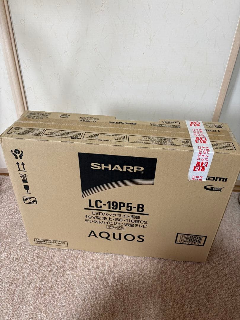 新品　シャープ 液晶テレビ AQUOS LC-19P5-B 19インチ ブラック
