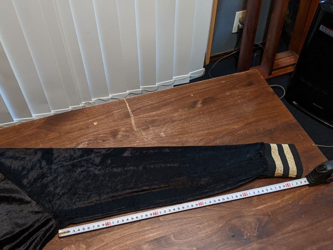 JAPONAIS BLEU　薄手　ベロア　上下セット　セットアップ　ジャージ　黒