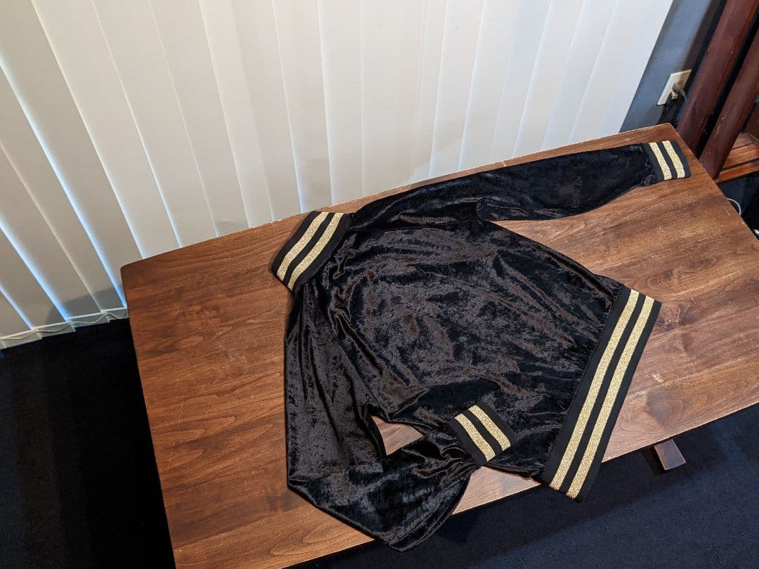 JAPONAIS BLEU　薄手　ベロア　上下セット　セットアップ　ジャージ　黒