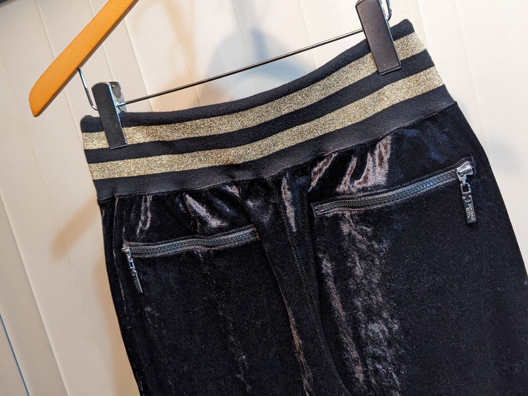 JAPONAIS BLEU　薄手　ベロア　上下セット　セットアップ　ジャージ　黒