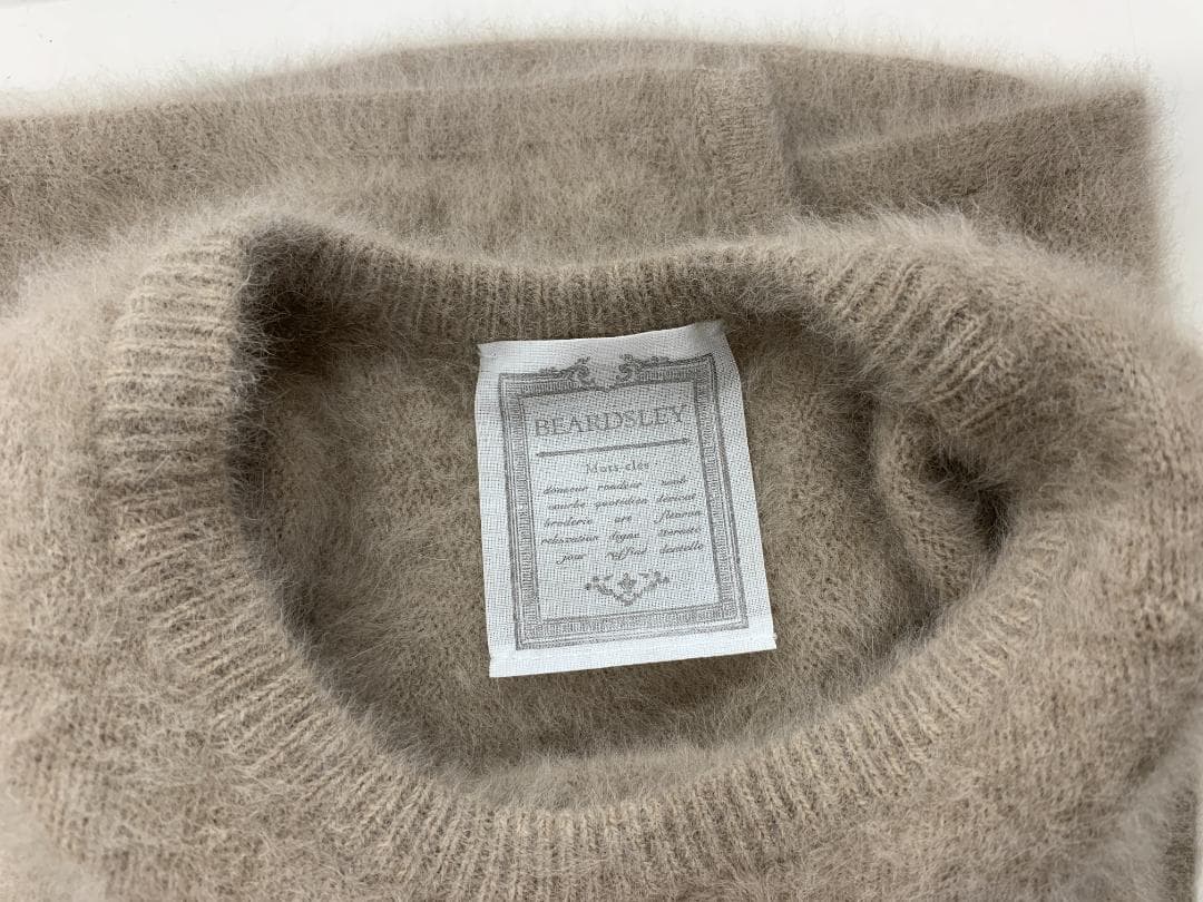 p*o様 【M168】BEARDSLEY ビアズリー ファーニットポンチョ モカ