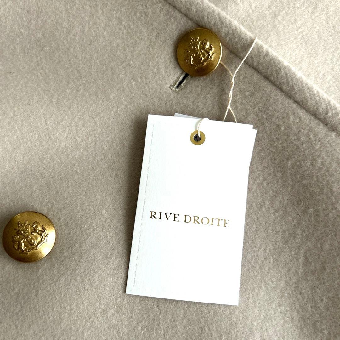 新品！【リヴドロワ】ベージュ　 ラグランPコート　S 36 ウールコート