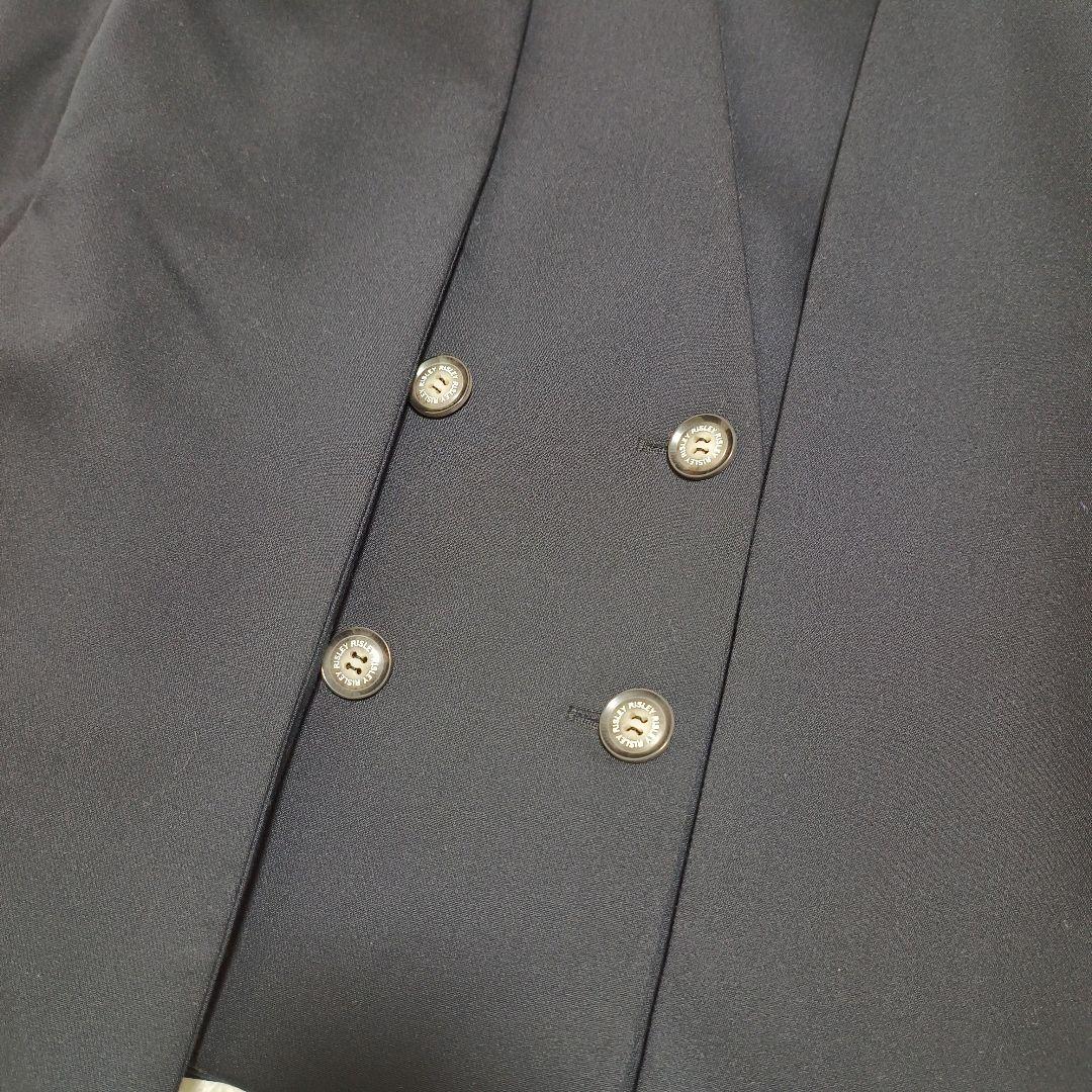 リズレー ノーカラー2WAYジャケット ネイビー