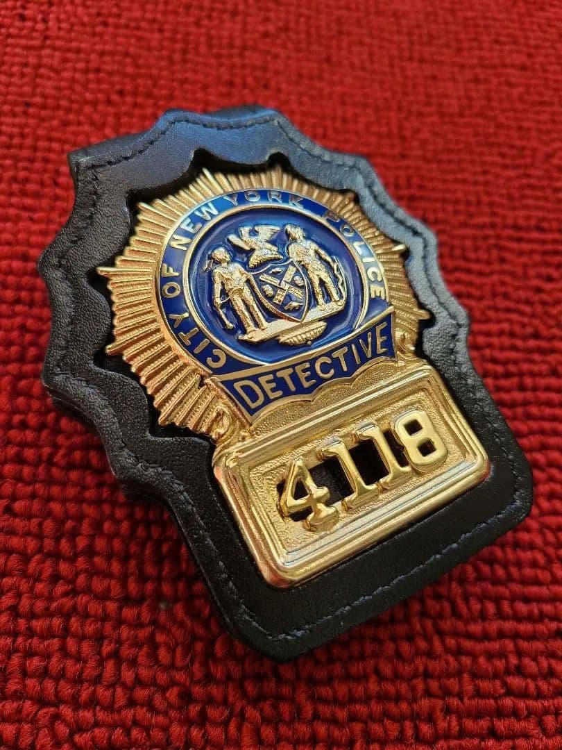米国ポリスバッジ NYPD【ニューヨーク市警 DETECTIVE】PFホルダー付